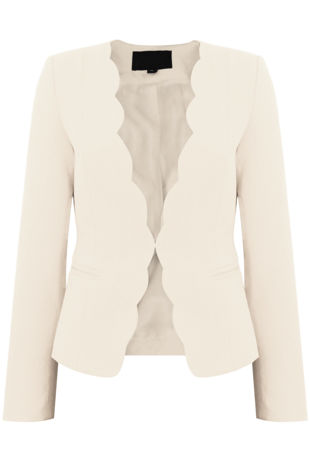 Scalloped Edge Blazer