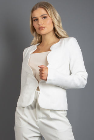 Textured Scallop Blazers
