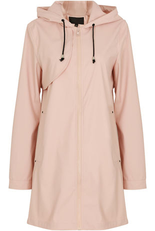 Pink Lightweight Hooded Parka