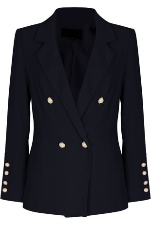Double Breast Jacket with Acrylic Buttons