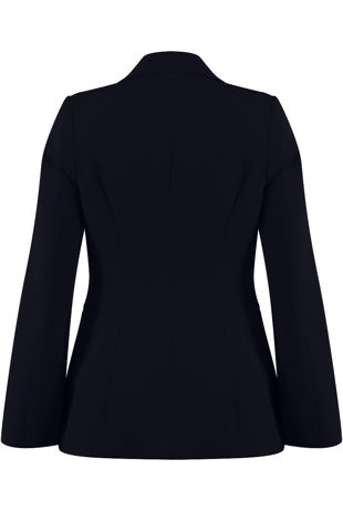 Navy Slit Sleeves Tailored Blazer