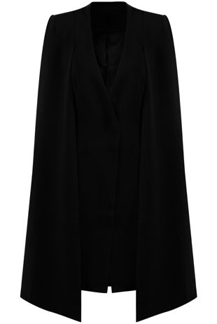 Black Cloak Cape Overcoat