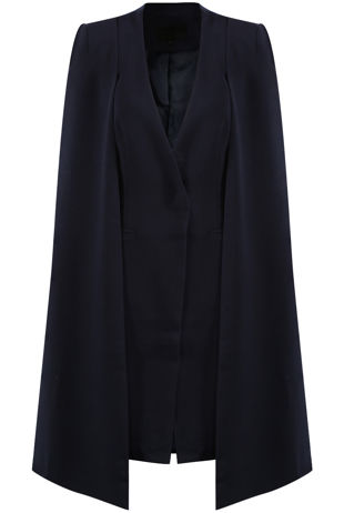 Navy Cloak Cape Overcoat