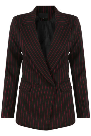 Red Stripes Double Breast Blazer