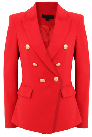 Single Button Cross Blazer