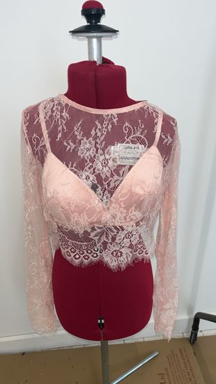 Rose Floral Crochet Netted Tops