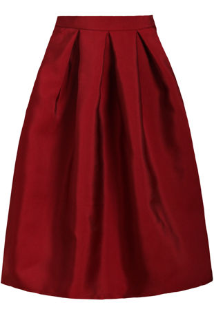 Mix pack Pin Tuck Waist Band Side Zip Up Flared Skirts