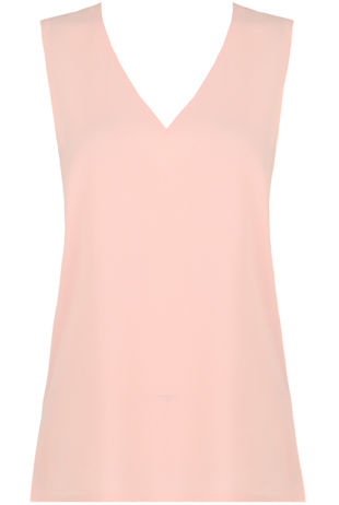 Pink Front Low Neck Crop Tops