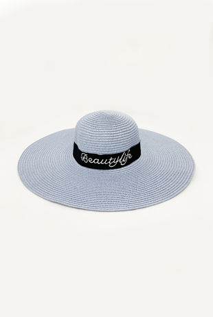 Beauty Life Floppy Sun Hat In Blue