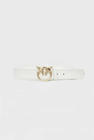 White Bird Buckle Belt