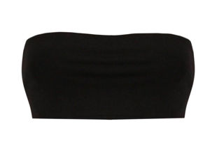 Black Elasticated Back Soft Bralet