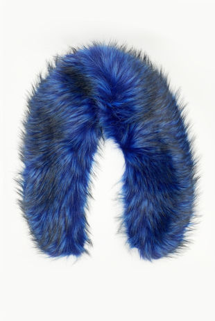 Blue Colour Faux Fur Collars