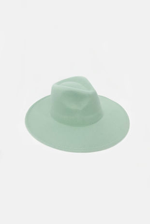 Mint Felt Fedora Hat 