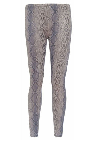 Snakeskin Leggings With Gold Foil Effect