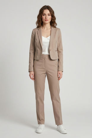 Beige Tailored Blazer 