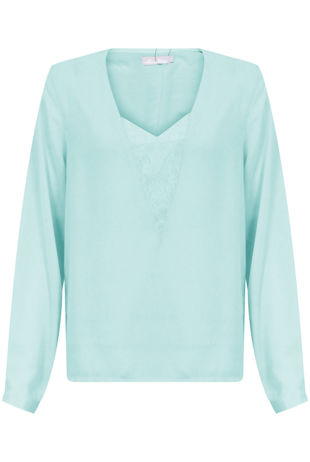Lace Insert Blouse