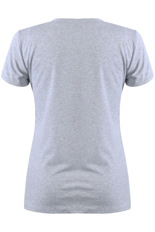 Grey Lady Sequin & Pearls Trim Tee