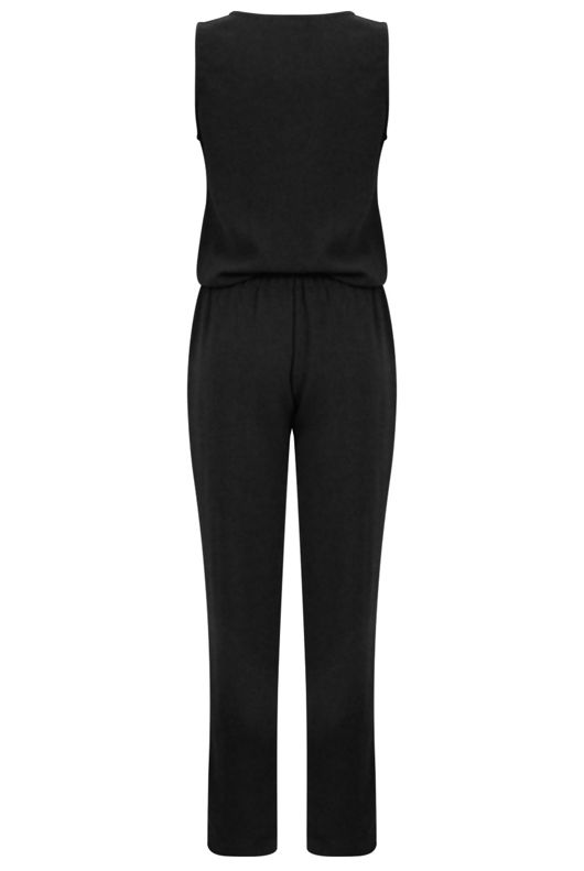 Black Zip Up Jumpsuit