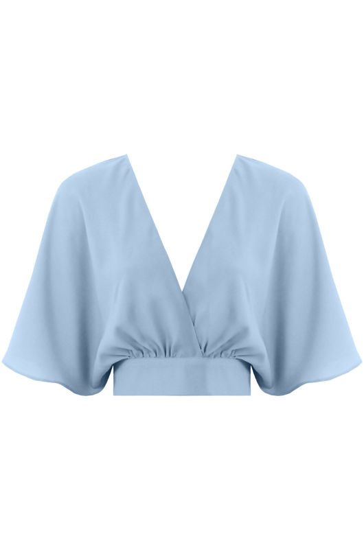 Sky Cross Over Back Tie Up Top