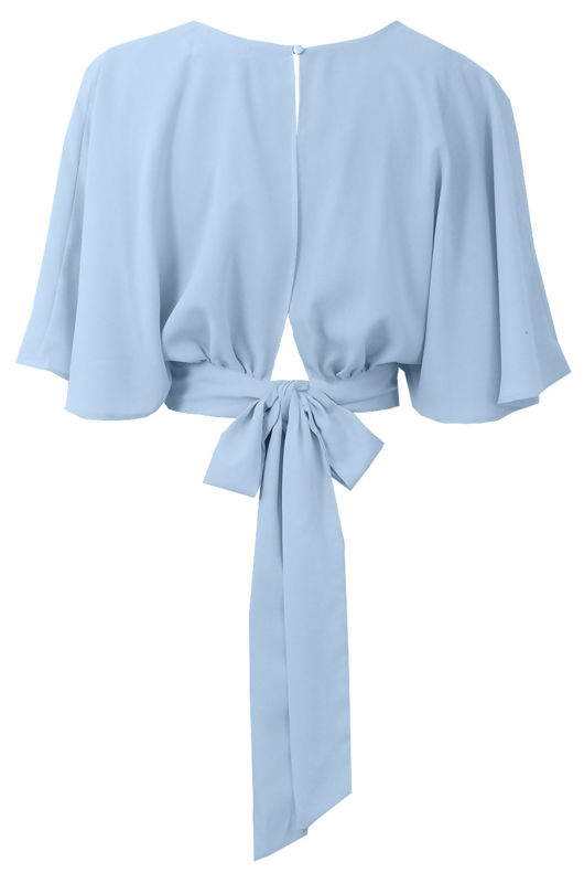 Sky Cross Over Back Tie Up Top