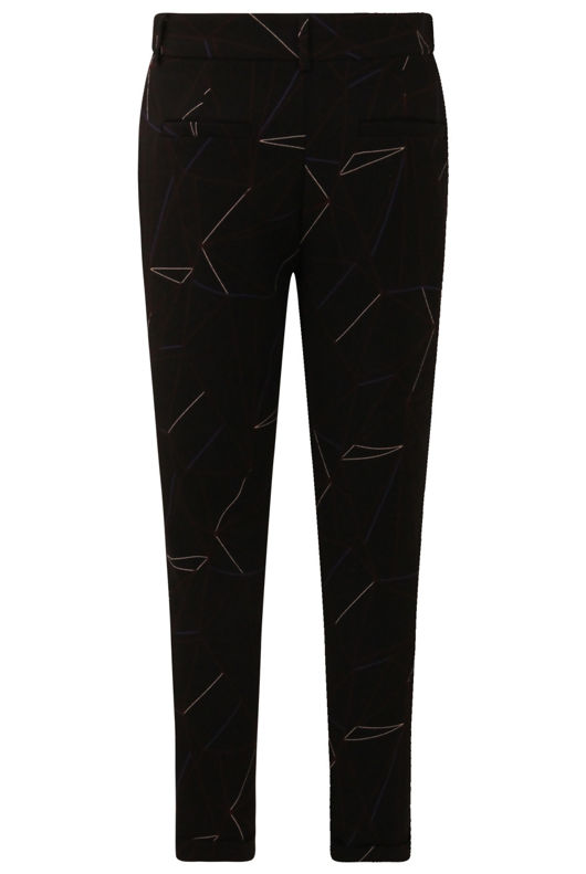 Black Web Print Tailored Trouser