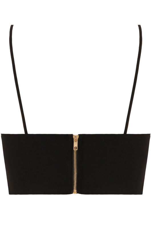 Black Mesh Insert Bralet