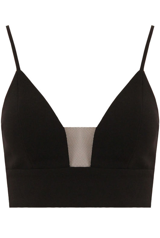 Black Mesh Insert Bralet