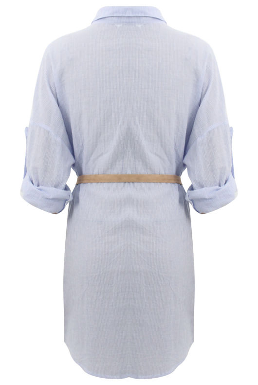 Waist Tie Shirt Dress 