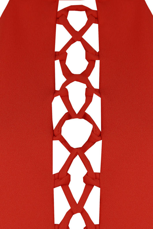 Grey Front Lace Tie Up Crop Tops