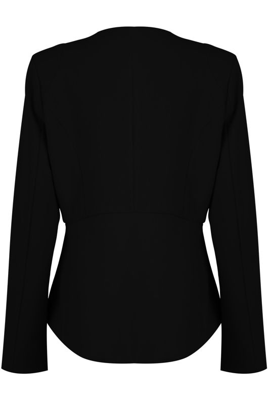 Black Peplum Hook Up Blazer