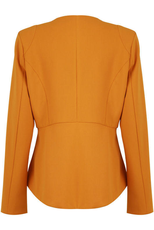 Mustard Peplum Hook Up Blazer