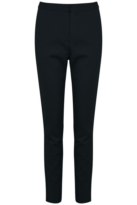 Black Tailored Straight Pants