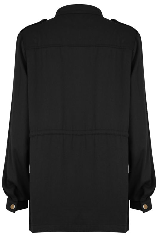 Black Zip Up Baggy Jumpers 
