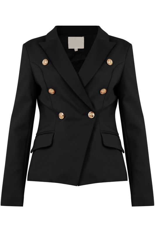 Black Double-Breasted Blazers