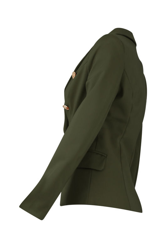 khaki Double-Breasted Blazers