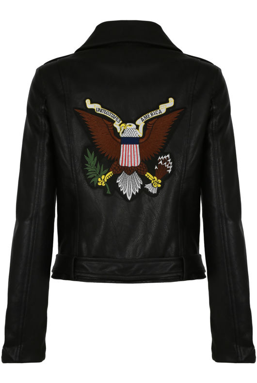American Eagle Embellished PVC Jacket