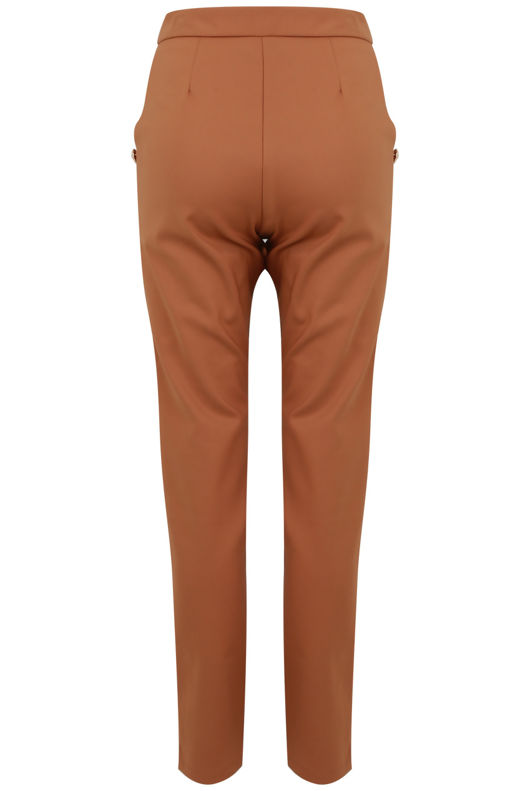 Camel Sailor Buttoned Trousers