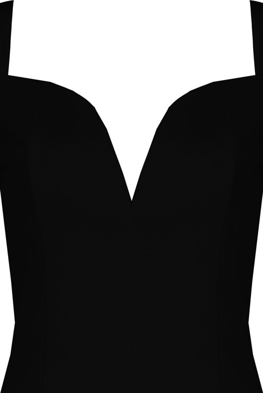 Black Front Low Neck Back Zip Up Top