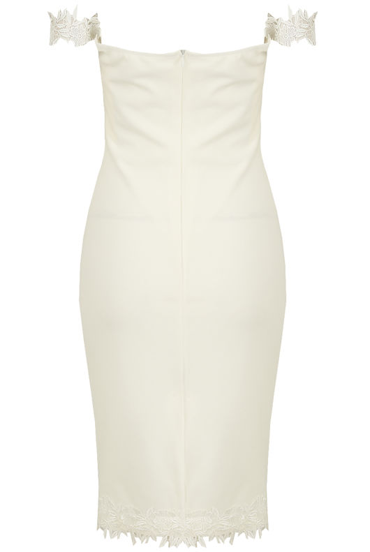 Floral Embroidery Bodycon Dress