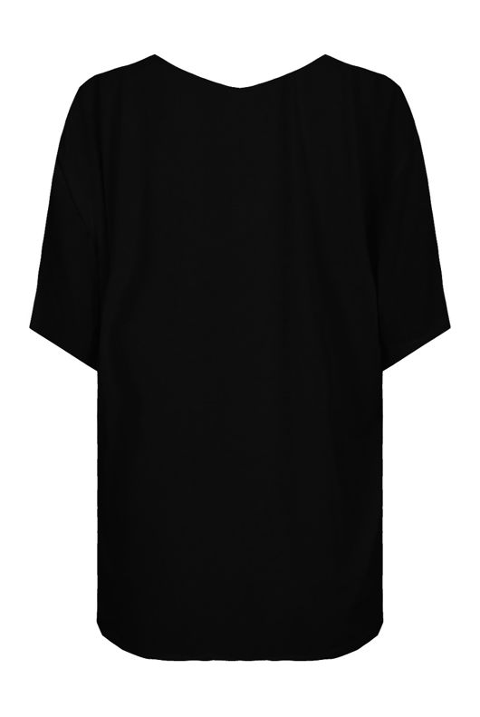 Black Contrast EYE Detailed Tees