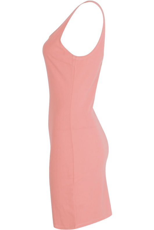 Rose Scooped Bodycon Midi Dress