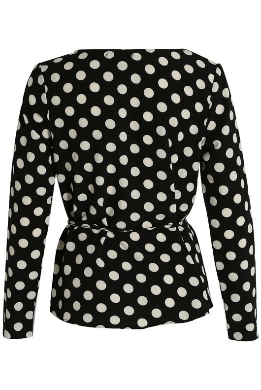 Black Polka Dot Blouse