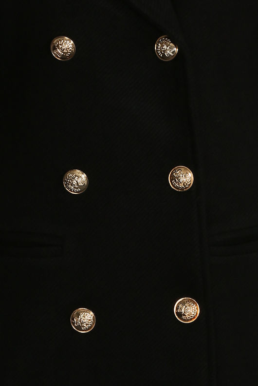 Golden Button Double Breast Long line Coat