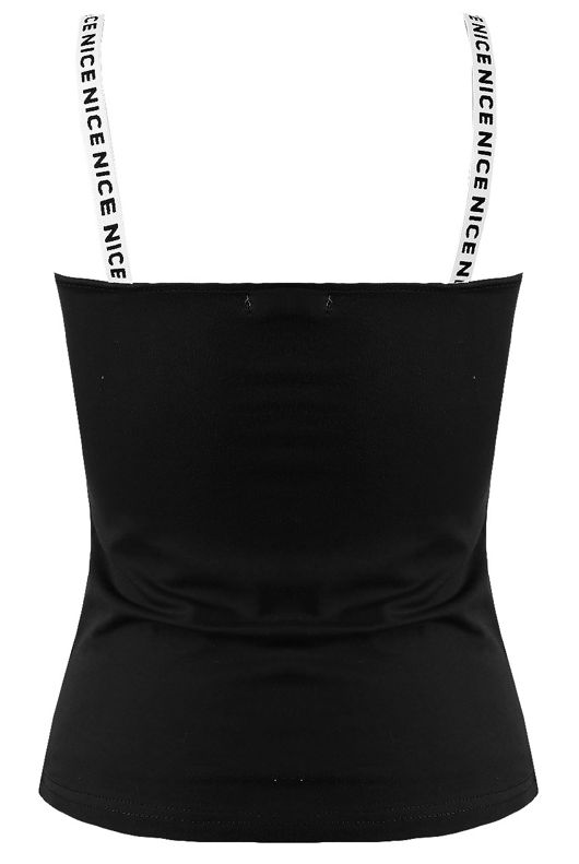 Black Printed Straps Cami