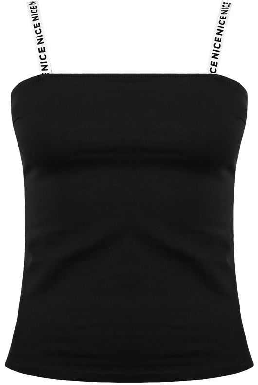 Black Printed Straps Cami