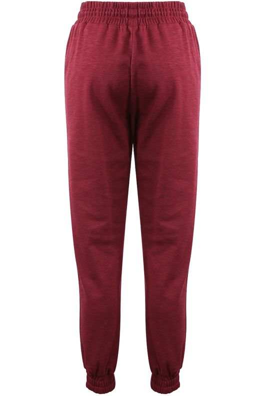 Burgundy Burnout Jogger Pants
