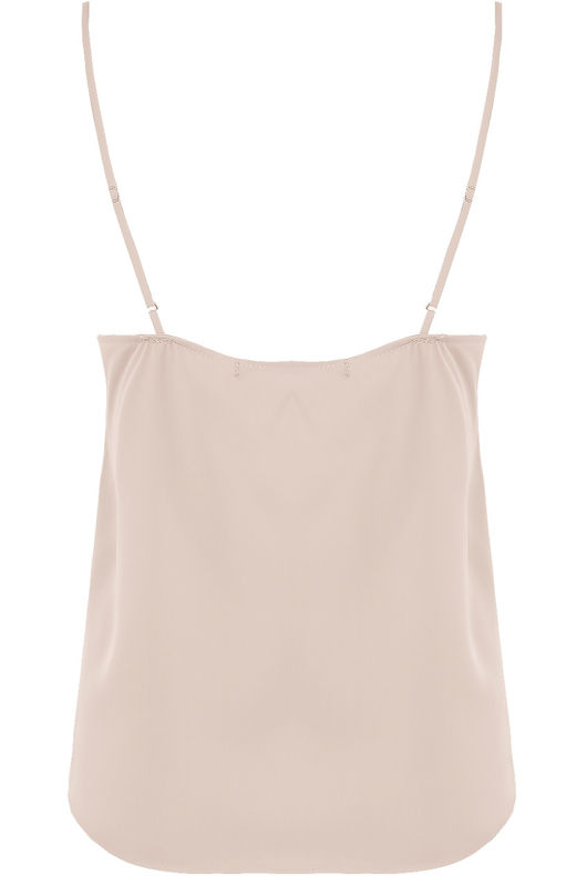 Beige Scallop Net Trim Cami