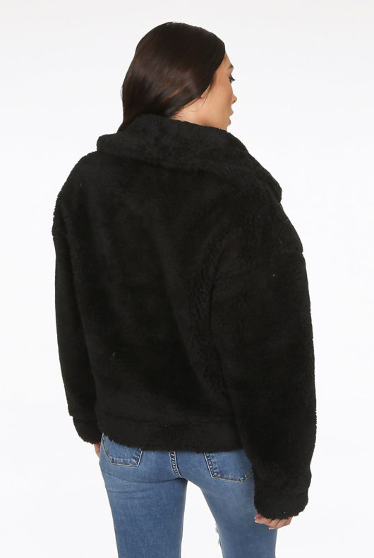 Black Borg Teddy Jacket