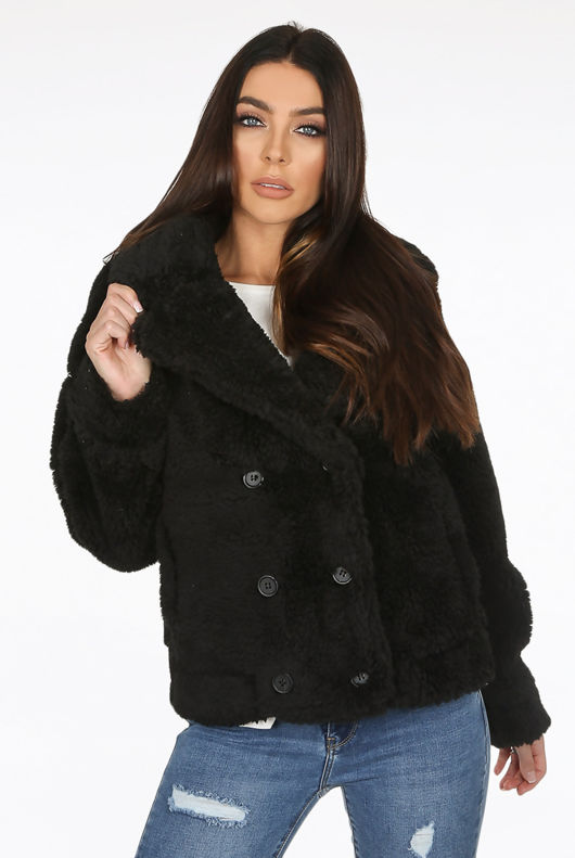Black Borg Teddy Jacket