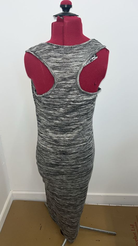 Grey Back Midi Dress 